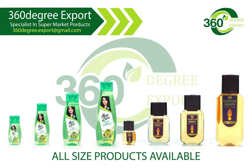 Hair & Care and Bajaj Almond Hair Oil – 360 Degree Export