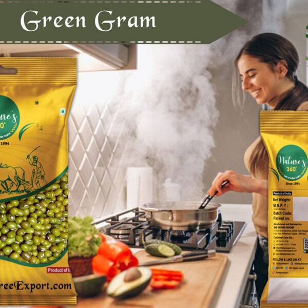 Nature's 360 Green Gram, Mung bean (Sabut moong, hari moong dal)